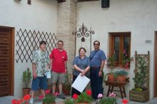 We spent one evening on a tour of patios in old homes in the center of town.  It was neat.