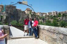 It was a long way to the bridge that went over to the hanging houses.
