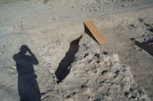 My first work site.  I was looking for the end of an ancient wall.