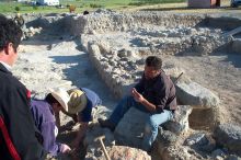 Andrés, the lead archeologist, trying to decipher what it was they had found.