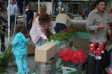 Mounting a Cruz in Bib Rambla.