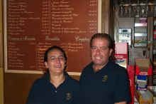 María Jesus and Jesus own our breakfast bar.  Jesus makes great tostadas and María Jesus makes the best café con leche in all of Spain.  Like us, they have 2 daughters, María Jesus & Alejandra, only 20 years younger than ours.