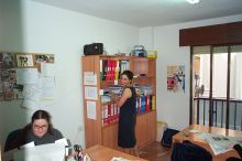 Sarah, an instructor, looking for the last exercise for the next class.