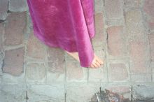 The procession in which this penitent was walking was going to last 6 to 7 hours.  This was taken just after it started.