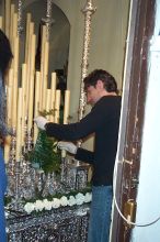 Making sure that it stays in place and looks good.