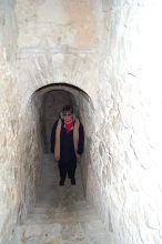 Maybe thought she could go up and go over the wall.