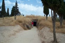 Dolmen El Romeral - really cool inside - no fotos, but horizonal stones form a large circular chamber with another smaller one behind.
