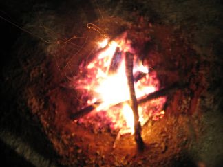 It was warm even with fireflies.